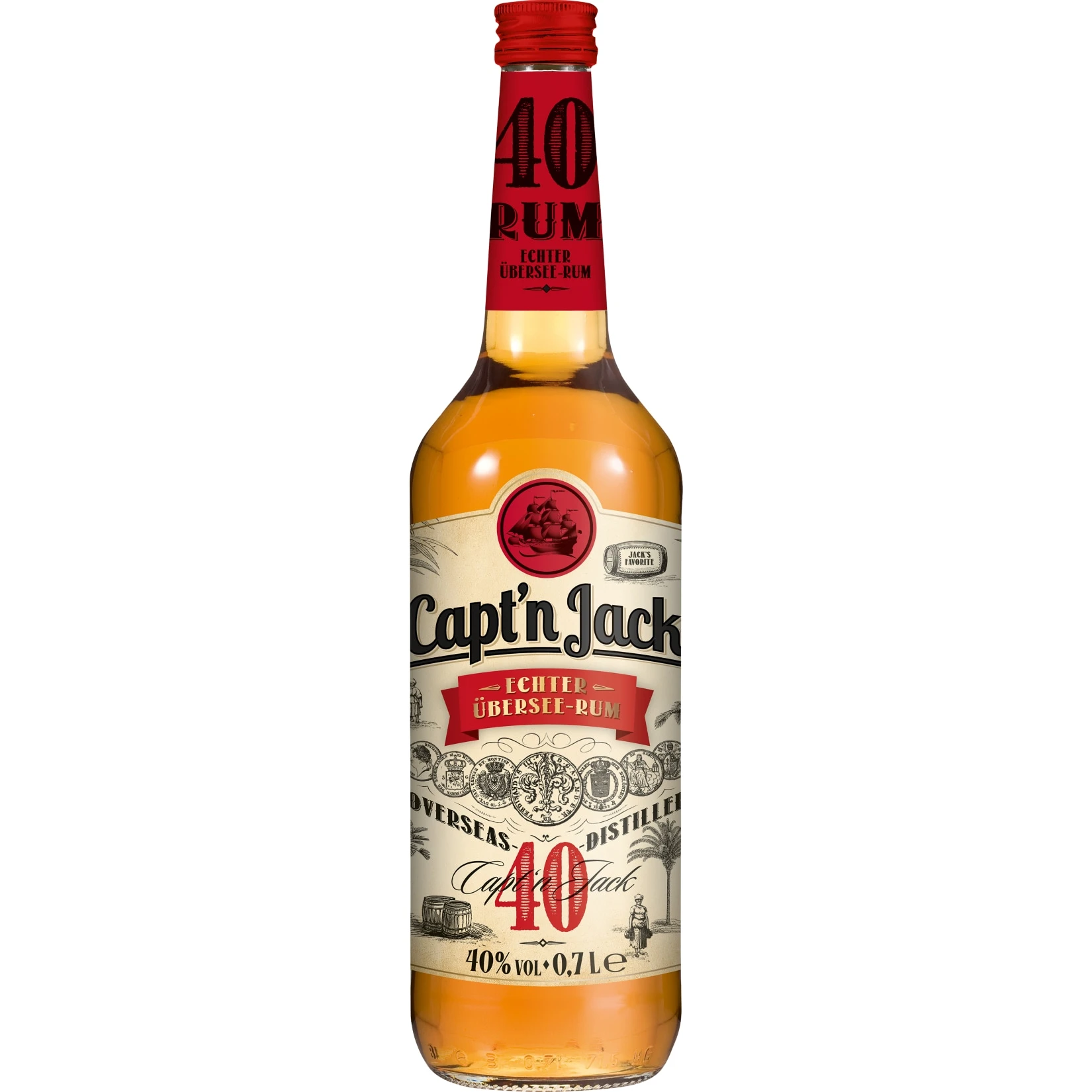 Sonstiges Capt'n Jack Rum 40,0 % Vol 0,7 Liter 3 Sonstiges Capt'n Jack Rum 40,0 % Vol 0,7 Liter