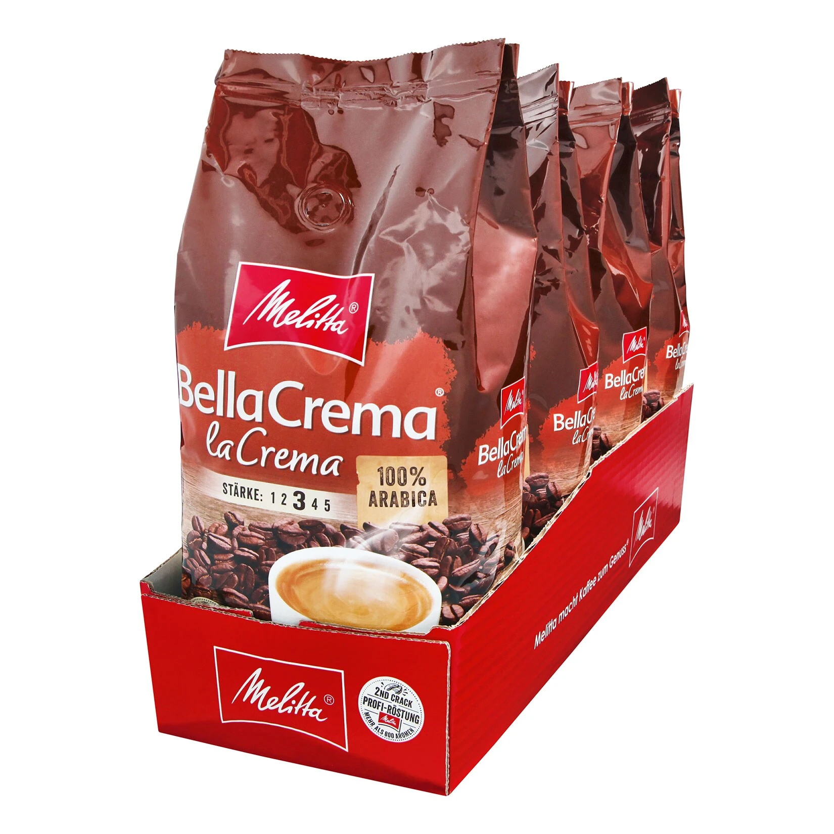 Melitta Bella Crema La Crema Ganze Bohne 1000 G, 4er Pack 3 Melitta Bella Crema La Crema Ganze Bohne 1000 G, 4er Pack