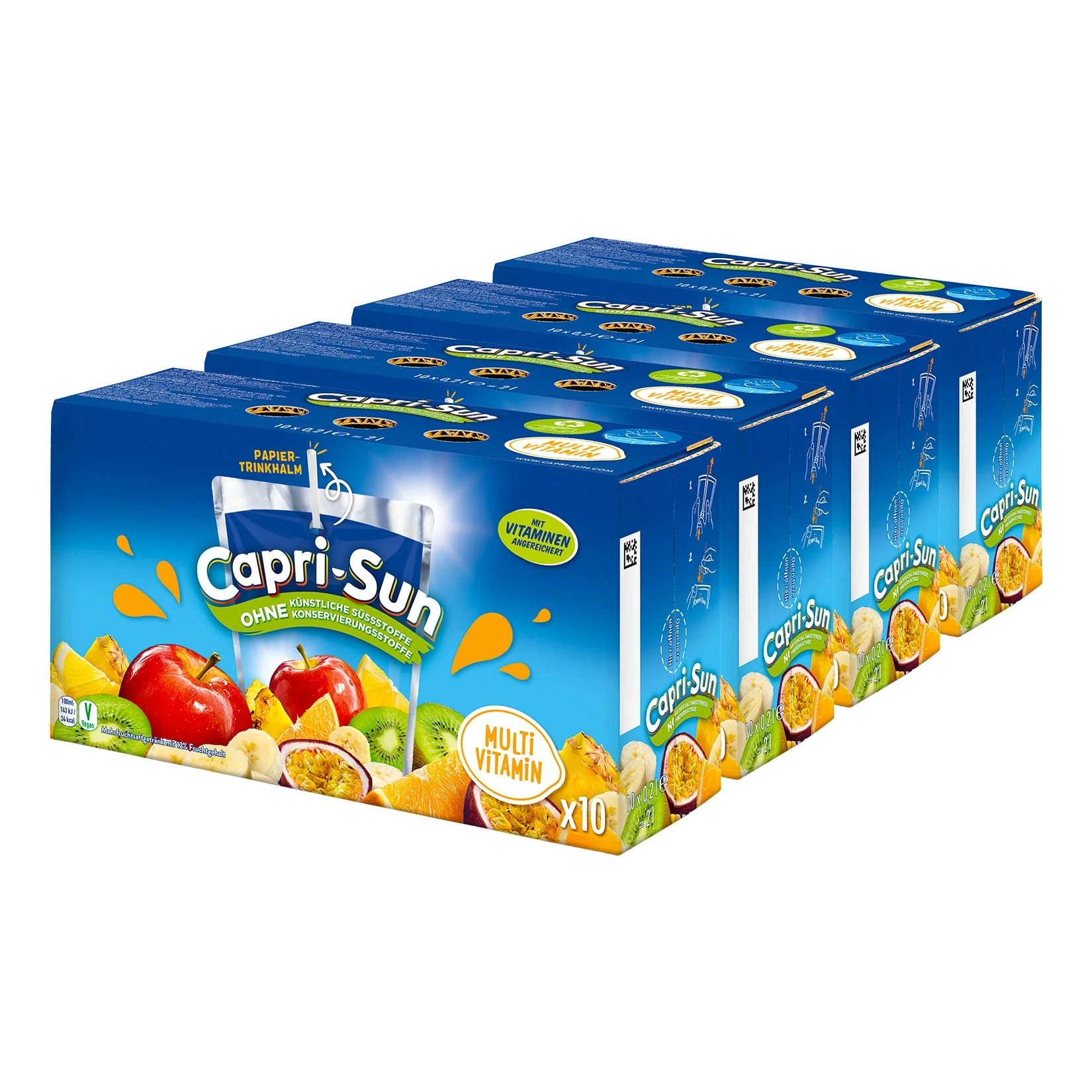 Capri-Sun Capri Sun Multivitamin 10 X 0,2 Liter, 4er Pack 3 Capri-Sun Capri Sun Multivitamin 10 X 0,2 Liter, 4er Pack