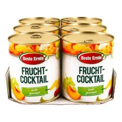 Beste Ernte Fruchtcocktail 500 G, 6er Pack