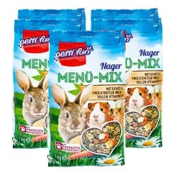 Petti Fun Kleintiernahrung Menü-Mix 1 Kg, 5er Pack