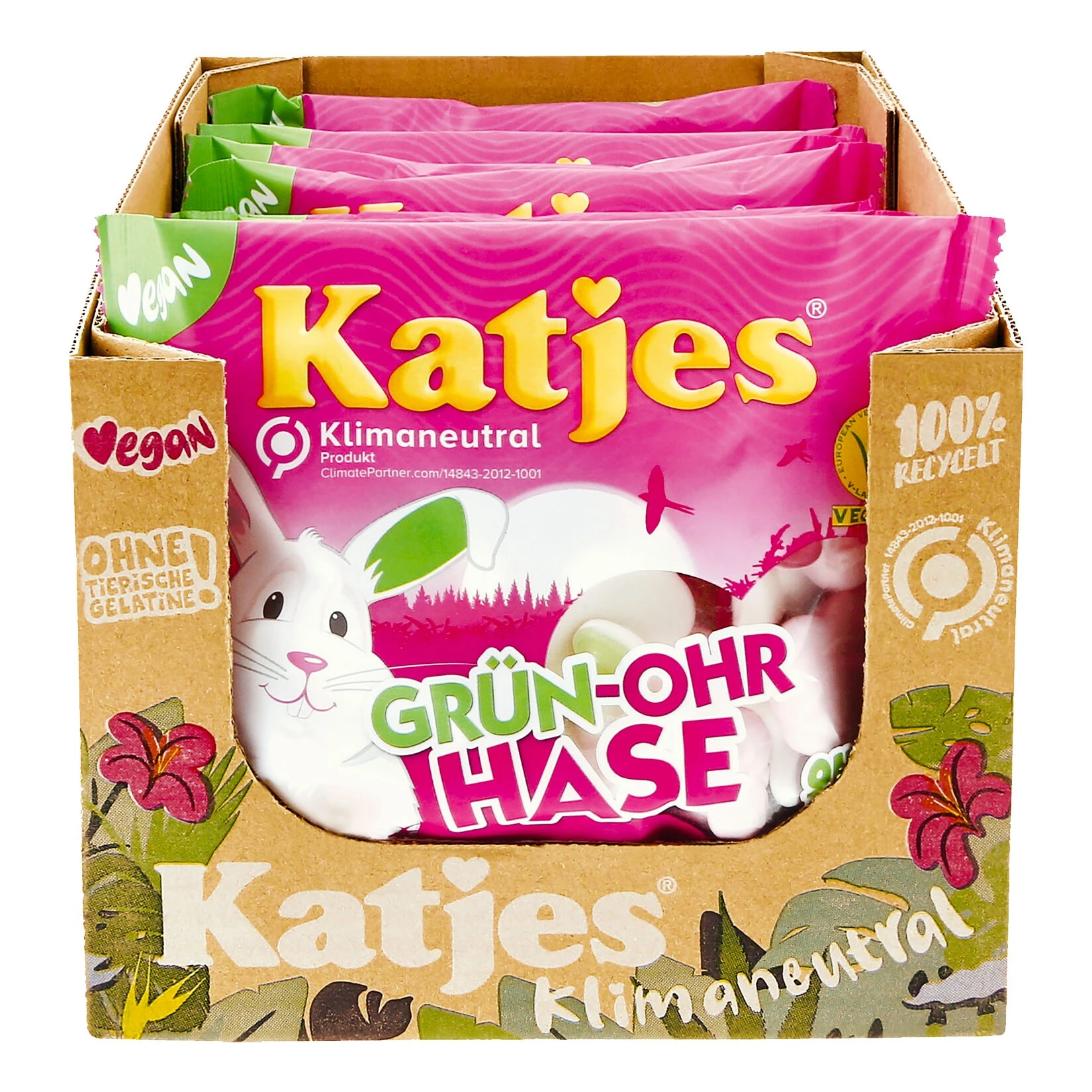Katjes Fruchtgummi Grün Ohr Hase 200 G, 16er Pack 3 Katjes Fruchtgummi Grün Ohr Hase 200 G, 16er Pack
