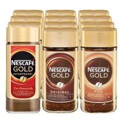 Nestlé® Nestle Nescafe Gold 200 G, Verschiedene Sorten, 12er Pack