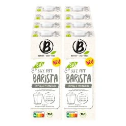 Berief Bio Barista Drink 3,8% Fett - Cremig & Pflanzlich 1 Liter, 8er Pack