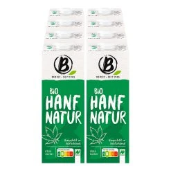 Berief Bio Hanf Drink Ohne Zucker 1 Liter, 8er Pack