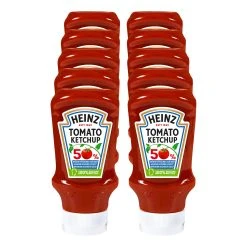 Heinz Tomato Ketchup 50% Weniger Zucker & Salz 500 Ml, 10er Pack