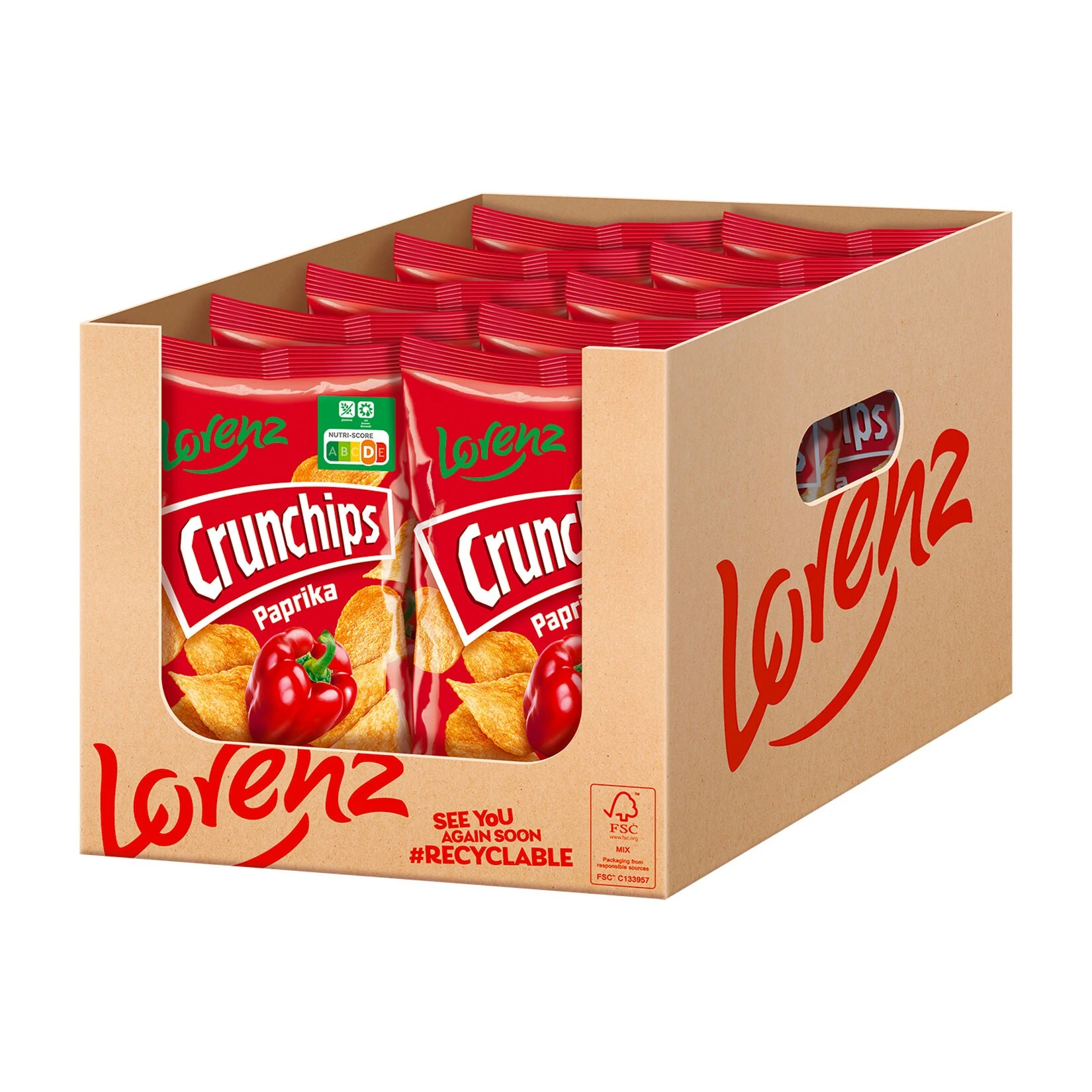 Lorenz Crunchips Paprika 150 G, 10er Pack 3 Lorenz Crunchips Paprika 150 G, 10er Pack