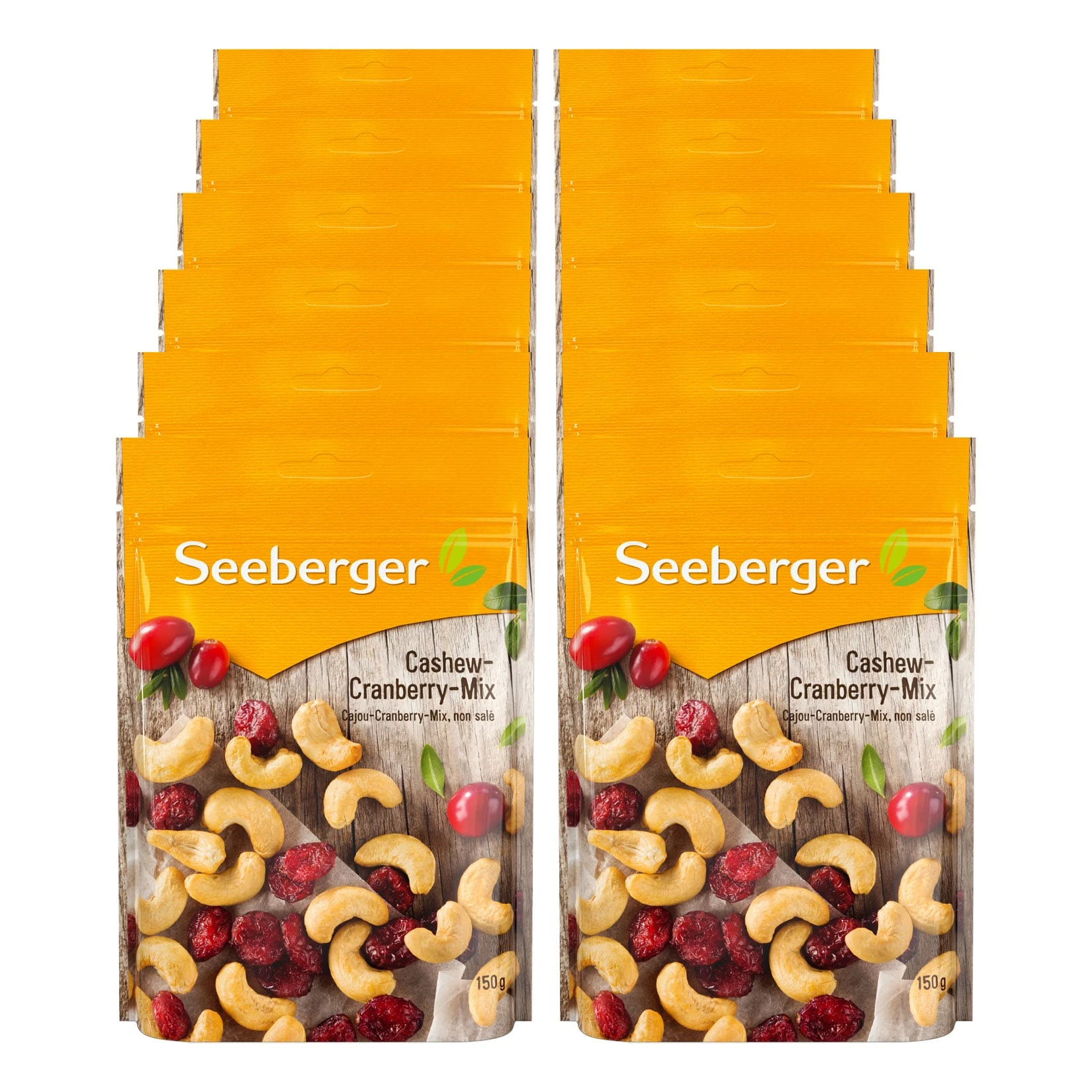 Seeberger Cashew-Cranberry-Mix 150 G, 12er Pack 3 Seeberger Cashew-Cranberry-Mix 150 G, 12er Pack