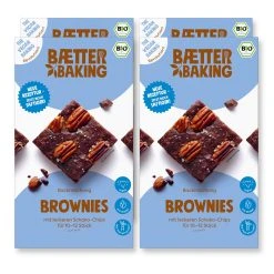 Baetter GmbH Baetter Baking Bio-Backmischung Brownies, 4er Pack